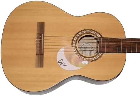 Шон Мендес потпиша автограм со целосна големина Фендер Акустична гитара d w/James Spence автентикација JSA COA - поп -суперerstвезда, чудо, ракописно,