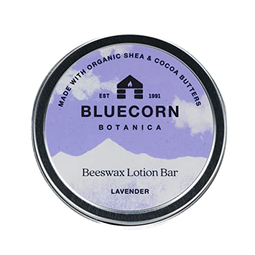 Bluecorn Пчелин Восок Лосион Бар-Лаванда Есенцијално Масло | Пластика-Слободен | Рачно изработени Во Колорадо, САД | Органски Шеа Путер