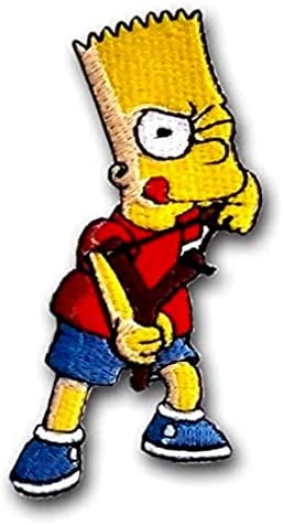 Верани Барт Цртани филмови Стрипови лого лепенка шие железо на печ -значка Везење Хомер Лиза Марџ