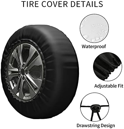 Мразам да го извлечам капакот на резервните гуми RV за RV приколка за заштитници на камперски тркала, водоотпорен универзален