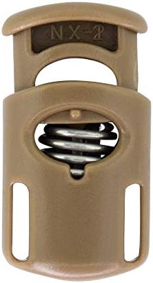 Sgt Knots Toster Ellipse Spring Cord Lock - Пластичен стопер за вклучување за парорд, влечење