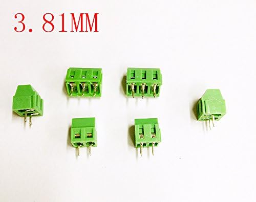E-SIMPO® 20PCS 3.5mm Splicable PCB Termin Terminal Block 128-3.5-2p 2poles 3.5mm PITCH PCB завртка за завртки Терминален блок конектор