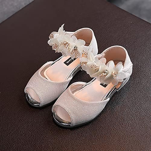 Девојки Rhinestone цветни чевли со ниска потпетица цветна венчаница за фустани за пумпа за фустани принцеза Мери Janeејн чевли за девојки за мали