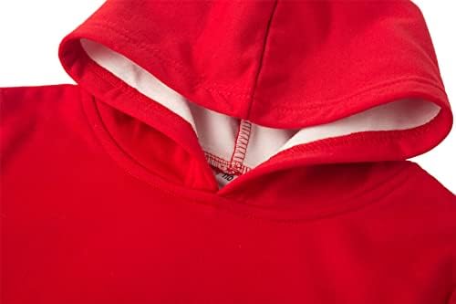 Умкан Кид Молња МекКвин памук со качулка и спортски панталони-панталони 2 парчиња облеки поставени за зима/есен