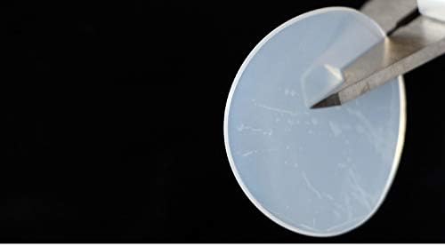 АДУЦИ 10 парчиња 1мм дебелина околу силиконски гумен лист силиконски лист вакуум Прес силиконски гумен мат силиконски цврст диск