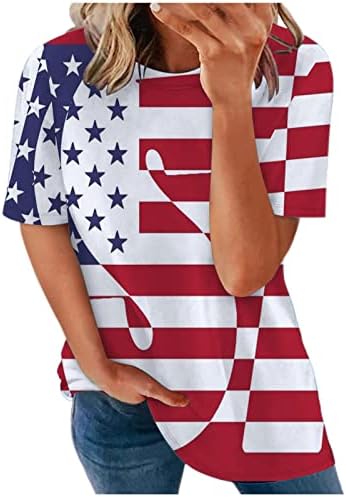 Врвна маичка за девојчиња есен лето облека трендовски кратки ракави екипаж памук памук графички лабав вклопување опуштено вклопување