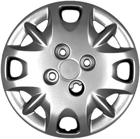 Копри сет од капакот на 4 тркала од 14 инчи сребрена Hubcap завртка-он одговара на Хонда