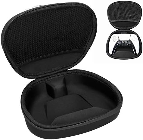 Торба за складирање на Emoshayoga за контролор на игри PS5, EVA Material GamePad Case Fine Lookmanding со торба за рачки за контролор на