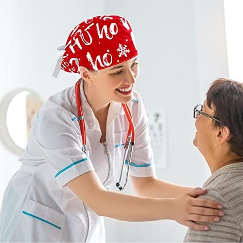 Медицинска медицинска сестра капачиња црни украси Прилагодливо работно капаче со копче и лак за коса
