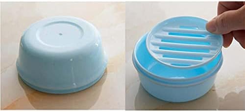 Зеродеко тркалезни пластични сапуни сапуни за сапун сапун кутија држач за сапун сапун сапун држач за сапун со капак за домашен бања шампон
