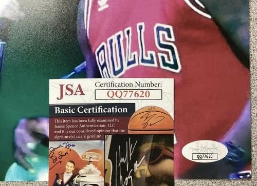 Денис Родман потпиша фотографија 8x10 кошаркарски бикови Автограм Еди Ведер Хоф ЈСА - Автограмирани НБА фотографии