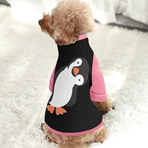 Pinguin Смешно печатено милениче за миленичиња со џемпери за пулвер пулвер за кучиња мачка со дизајн