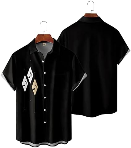 Xiloccer 2023 Mens Printed Hawaiian кошули со кратки ракави копче надолу кошули со кошули за маички за маж со кратки ракави со кратки