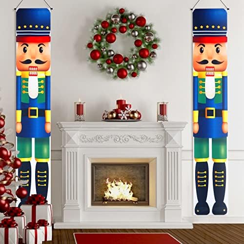 Божиќни украси за мебел Е & Д - Божиќни декорации на отворено оревци на оревци - 6 -тина големина на живот, Божиќни оревници за војници