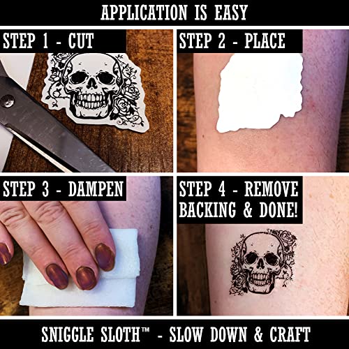 Симпатична забележана заморска свиња привремена тетоважа отпорна на лажна телесна уметност сет колекција - црна