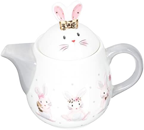 Makeyami производител на чај чај јапонски зајаци чајник керамички зајаче чај котел кафе сад порцелански тенџере со капаци со капаци Велигден