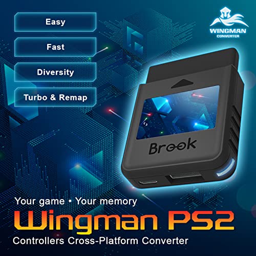 Брук крилен конвертер PS2 за X Box 360/X Box One/XSX | S/X Box Elite 1 & 2/PS5/PS4/PS3/Switch Pro Controller на PS2/PS/PS Classic