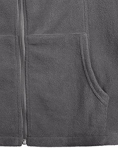 ХИБЕЛЕ женски термичко руно-јакна со целосна зип со џебови со џебови