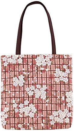 Јапонско цветно рамо торбичко торба цреша цвеќиња за еднократно намирници/изработени во Јапонија Работа за жени девојки