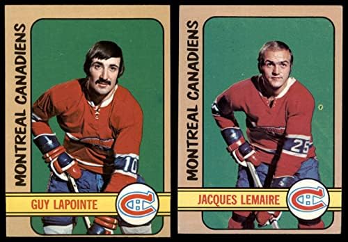 1972-73 Топс Монтреал Канадиенс во близина на екипата го постави Монтреал Канадиенс ВГ+ Канадиенс