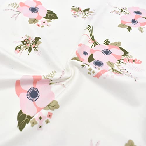 Florals Toddmomy 6pcs+розови медицински сестри опфаќа хранење во облик на памук за заштита од памук, перница со бело новороденче за доење