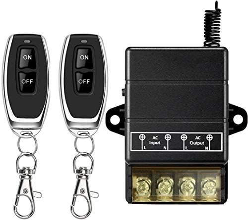 Безжичен далечински прекинувач Vonvoff, AC110V/120V/240V/RELE RF Remote Contain Switchs за системи за безбедност на пумпата со долг