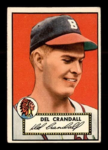 162 Дел Крандал - 1952 Топс Бејзбол Картички Оценет ВГЕКС-Бејзбол Плочи Автограмирани Гроздобер Картички