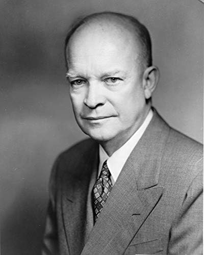 Фотографија на Двајт Д. Ајзенхауер - Историски уметнички дела од 1952 година - Портрет на американскиот претседател - - Мат