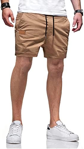 Jmierr mens обични шорцеви - памук влечење летен плажа истегнување Twill Chino голф шорцеви со џебови