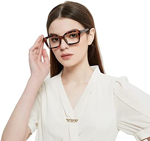 Нанако 3 Пакувајте Очила За Читање За Жени - Преголеми Квадратни Дами Очила за Читање +2.50