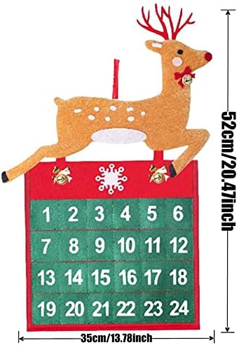 Календар Декорација Божиќ Приврзок Дена 24 Божиќ Календар Дрво Одбројување Дома Декор Шах Часовник Аналогни