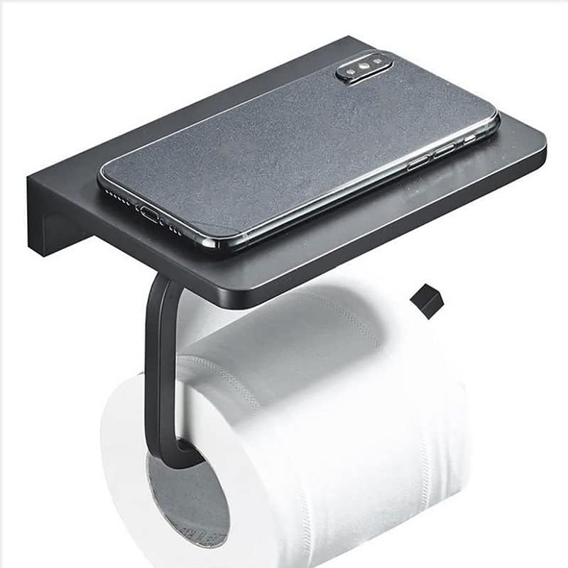Држач за тоалети за тоалети со црна тоалет може да го задржи решетката за складирање на бања за бања за мобилни телефони