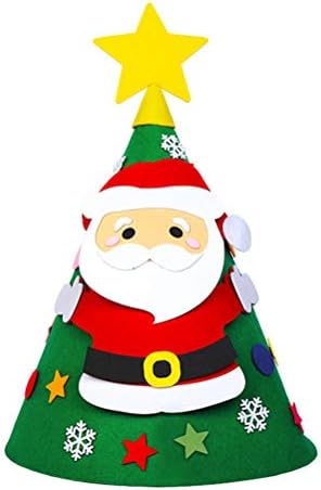 Партикиндом 1 Поставете Божиќна Декорација Деца Рачно Изработена Самостојна Ткаенина Новогодишна Елка Божиќни Украси