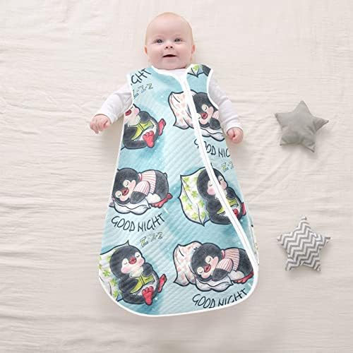 vvfelixl unisex пингвин за спиење за спиење торба за спиење | Меко и пријатно носење ќебе за новороденчиња и новороденчиња 0-6 месеци | Тодлер