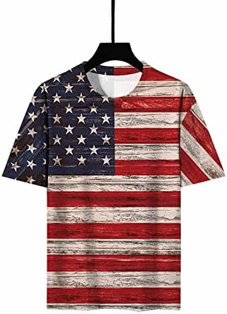 Амикадом кратки ракави маички за тинејџерска девојка есен лето екипаж во САД знаме starвезда печатена бренд лента блуза манчиња