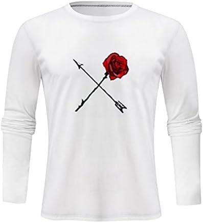 Кошули со долги ракави на XiLoccer Машки и врвови Најдобри кошули за тренингот за мажи екипаж џемпери графички маички маички маички