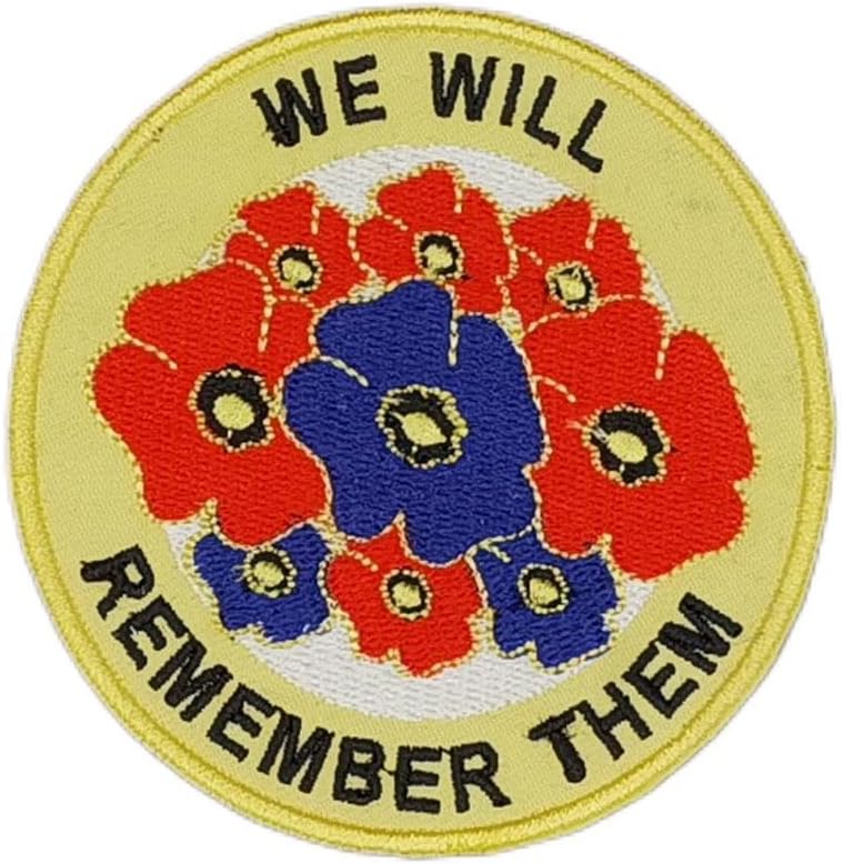 Themе ги запомниме нив воен херој ветеран војник Денот на сеќавање на афион цветно железо на значка за печ