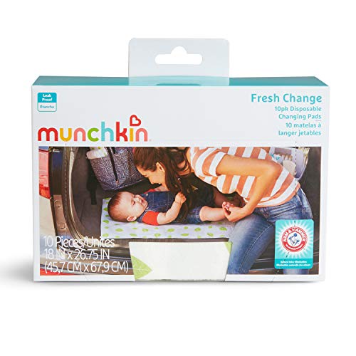 Munchkin® рака &засилувач; Чекан За Еднократна Употреба Менување Рампа, 10 Брои, Бела/Зелена