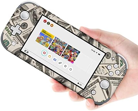 Пари Американски стотици долар сметки за налепници на декларирање ја покриваат заштитната плоча на кожата за Nintendo Switch