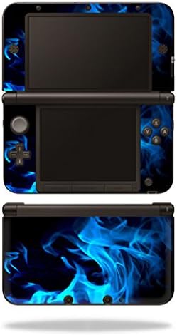 MOINYSKINS кожата компатибилна со Nintendo 3DS XL - Синиот пламен | Заштитна, издржлива и уникатна обвивка за винил декларална обвивка | Лесен
