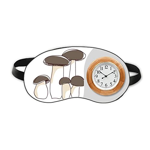 Вкусна свежа шема на печурки за спиење на главата на часовникот на главата на часовникот