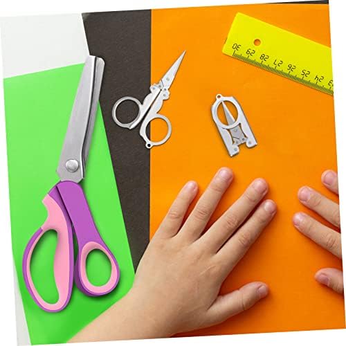 Favomoto 20 PCS ножици облекувања за шиење ножици за шиење на ножици за шиење за шиење цик zag ножици преклопени ножици цик -zag ножици заглавени