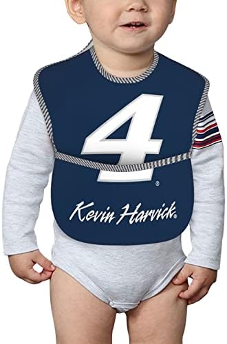 Кевин Харвик 4 Меки Бебешки Лигавчиња, За Момчиња Девојчиња Водоотпорна Плунка Цврста Лигавче За Хранење Водоотпорна