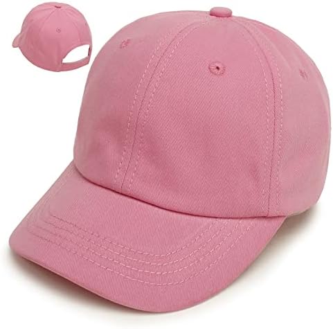 Детско дете за бејзбол капа за бејзбол девојки момчиња капаче момче хип-хоп рамен од сонцето, памук прилагодлива капа за прицврстување