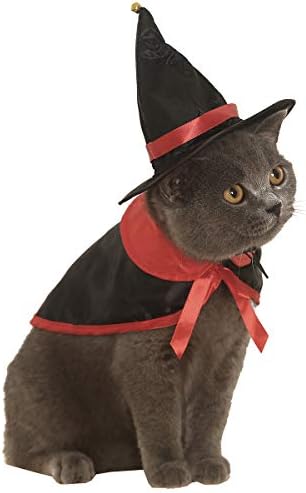 Импосиј Ноќта на вештерките миленичиња кучиња мачки костуми демонски наметка лилјак класичен чудовишта облека магионичар капа за