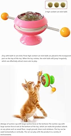 Aicoo PET обезбедува нова жироскоп ротари маса мачка играчка мачка нане топка интерактивна смешна ротирачка мачка стап