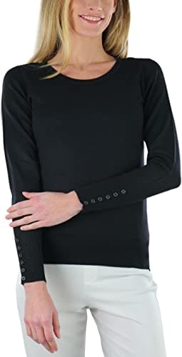 TobeinStyle Classiic Classic Long Sneeve V-врат џемпер за џемпер