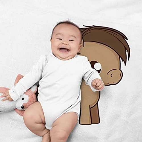 Смешно Пони бебе за бебиња - цртано бебе ќебе - графичко бебе ќебе
