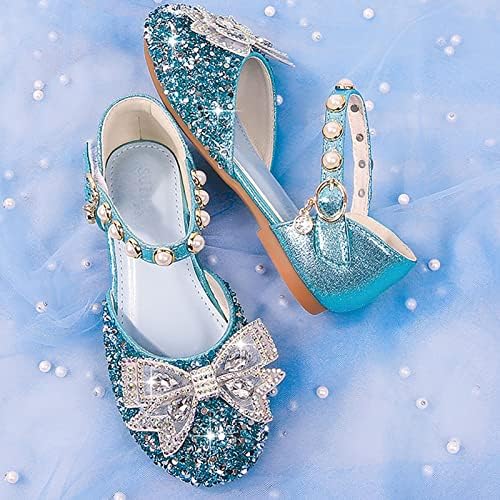 Девојки рамни чевли за чевли за чевли за чевли со ринстон лакови со ниска потпетица принцеза цветна венчавка за мали деца за мали деца