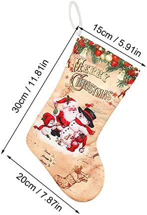 Среќно растенија за куќи персонализирани Божиќни чорапи, вклучувајќи ги и Детските снежни деца Детс со техники за вез за семејни празници Божиќни